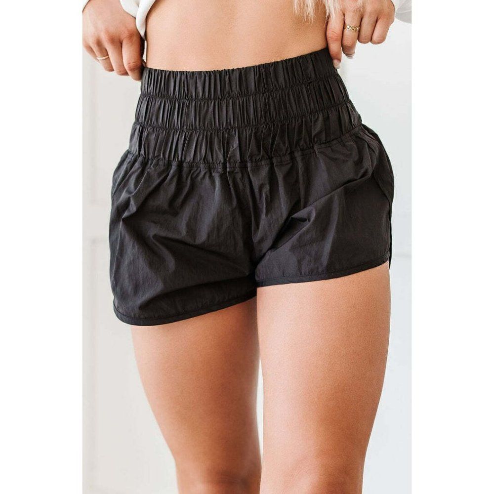 SALE! WHITE BIRCH USA Workout Shorts High Waist Wide Waist Active Gym NEW